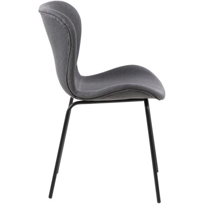 Hunston Batilda Dining Chair Dark Grey Fabric Hunston Batilda Dining Chair Dark Grey Fabric