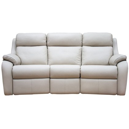 Kingsbury (leather) 3 Seater Curved Sofa