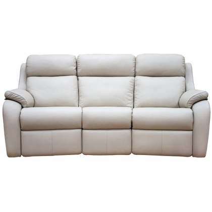 Kingsbury (leather) 3 Seater Elec Rec DBL Curved Sofa with USB