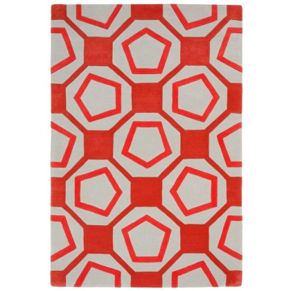 Hand Tufted Octave Coral