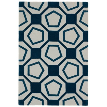 Hand Tufted Octave Multi Blue