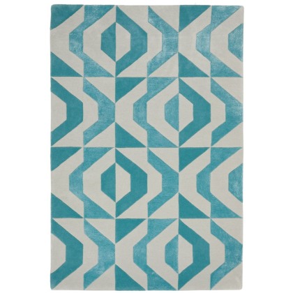 Hand Tufted Pitch Blue