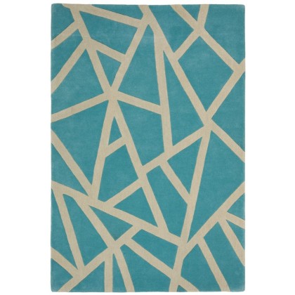 Hand Tufted Tilt Blue