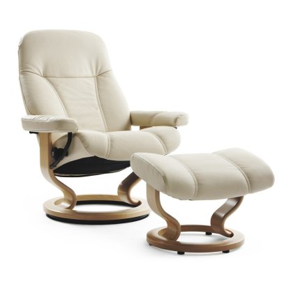 Consul Large Chair & Stool - Classic Base