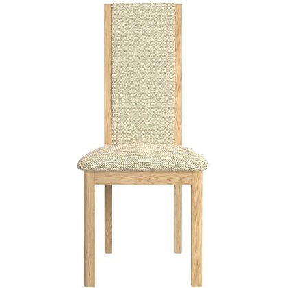 Malmo High Back Chair Beige Fabric