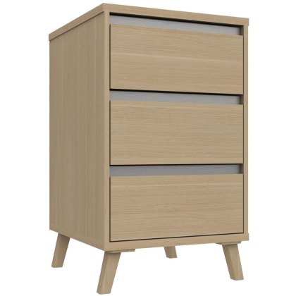 Trotton 3 Drawer Bedside Chest Trotton 3 Drawer Bedside Chest