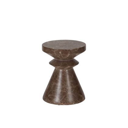 Arezzo Chess Lamp Table Brown