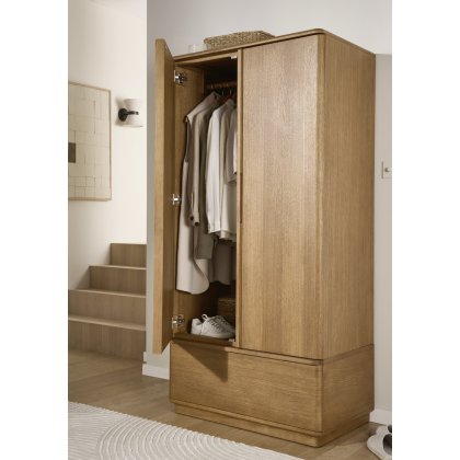 Bali 1 Drawer Wardrobe