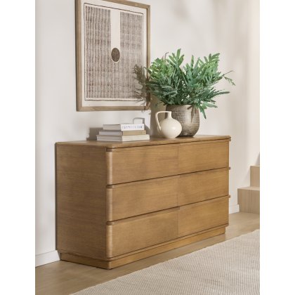 Bali 3 + 3 Wide Chest of Drawers