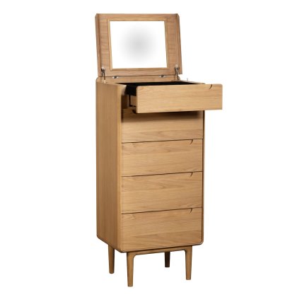 G Plan Winchester 5 Drawer Tall Chest with Mirror