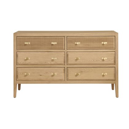 Elva 3 + 3 Wide Chest of Drawers