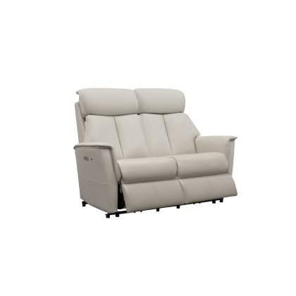 Kelson 2 Seater Electric Recliner DBL with Headrest, Lumbar, USB and Heat