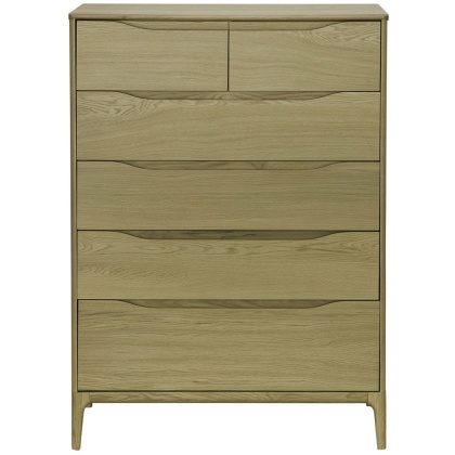 Rimini 6 Drawer Tall Wide Chest