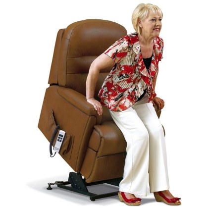 Keswick Leather Small 1-motor Electric Riser Recliner