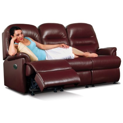 Keswick Leather Small Reclining 3-seater