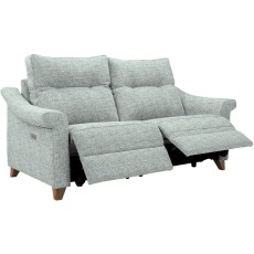 Riley (Fabric) Small Electric Recliner Sofa DBL with USB Riley (Fabric) Small Electric Recliner Sofa DBL with USB