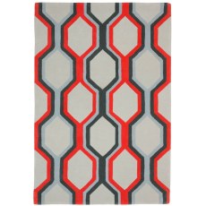 Hand Tufted Honey Coral