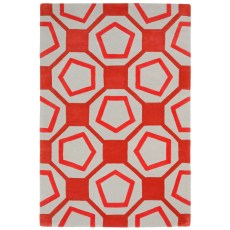 Hand Tufted Octave Coral