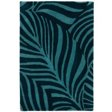 Hand Tufted Paradise Peacock Blue
