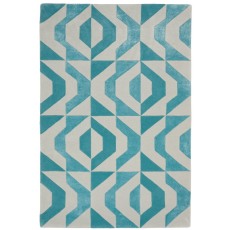 Hand Tufted Pitch Blue