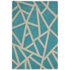 Hand Tufted Tilt Blue