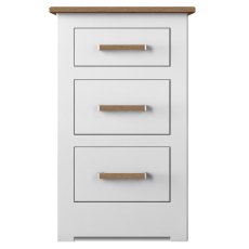 Modo Bedroom 3 Drawer Narrow Bedside