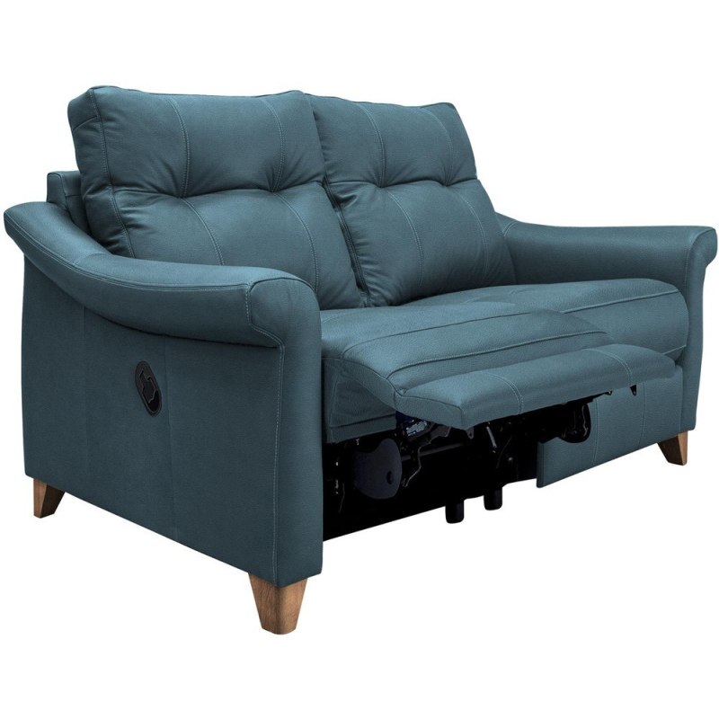 Riley (Leather) Small Manual Recliner Sofa DBL Riley (Leather) Small Manual Recliner Sofa DBL