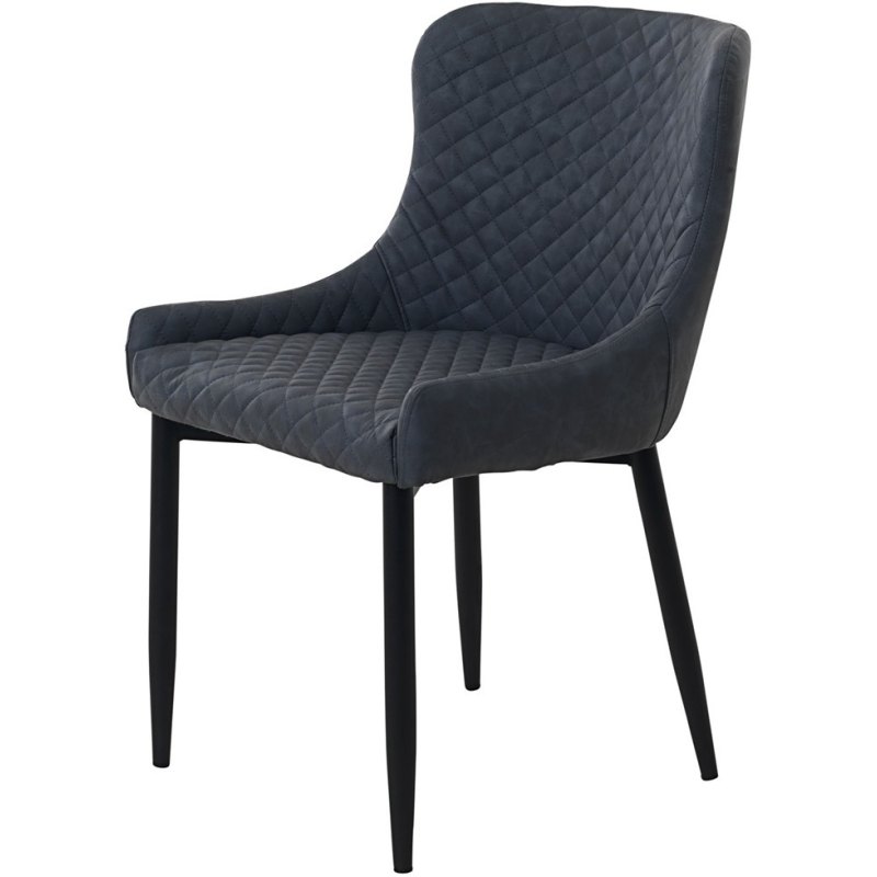 Ottowa Ottowa Dining Chair - Brown PU with Black Metal Legs Ottowa Ottowa Dining Chair - Brown PU with Black Metal Legs