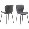 Hunston Batilda Dining Chair Dark Grey Fabric