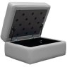 Seattle Storage Footstool with Show wood
