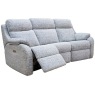 Kingsbury (Fabric) 3 Seater Elec Rec DBL Curved Sofa with USB
