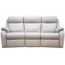 Kingsbury (leather) 3 Seater Curved Sofa