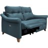 Riley (Leather) Small Electric Recliner Sofa DBL with USB