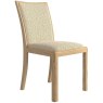 Malmo Upholstered Back Chair Natural Fabric