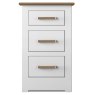 Modo Bedroom 3 Drawer Narrow Bedside